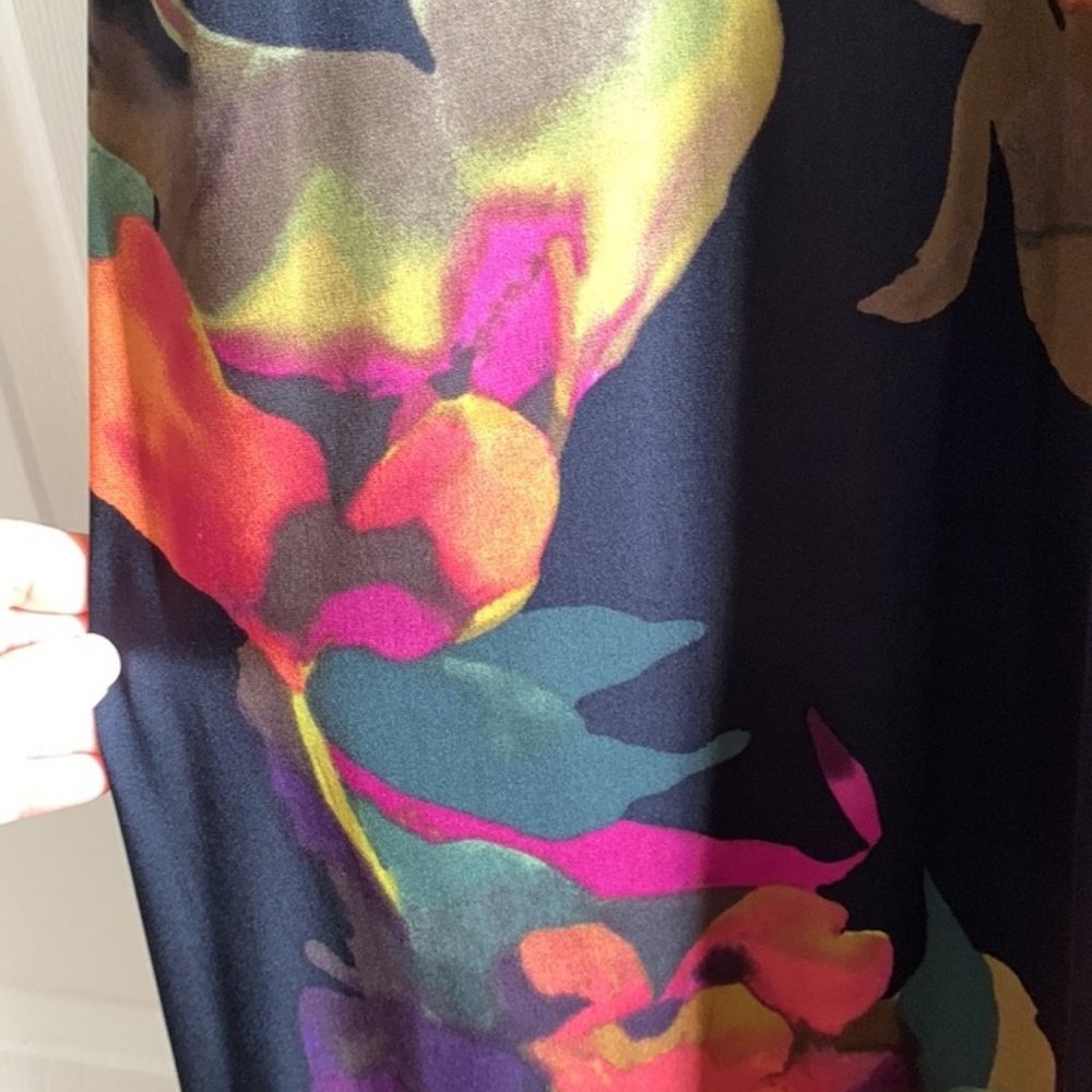 Banana Republic Black Maxi Dress with Multicolor Floral Design - Picture 6 of 16